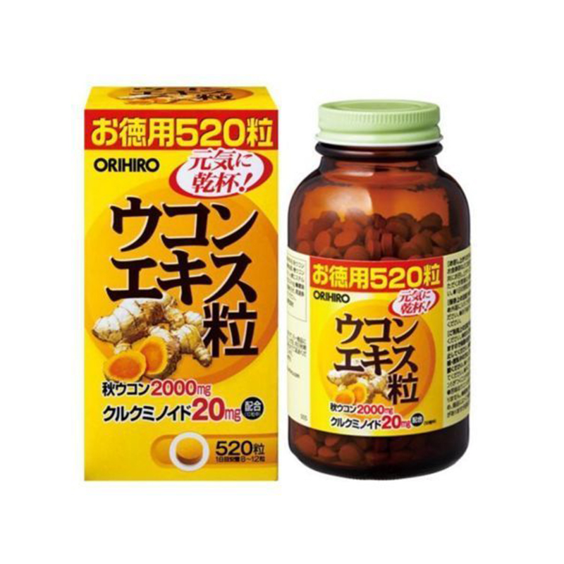 БАД желчегонного действия для детокса печени экстракт Куркумы Orihiro Turmeric Extract